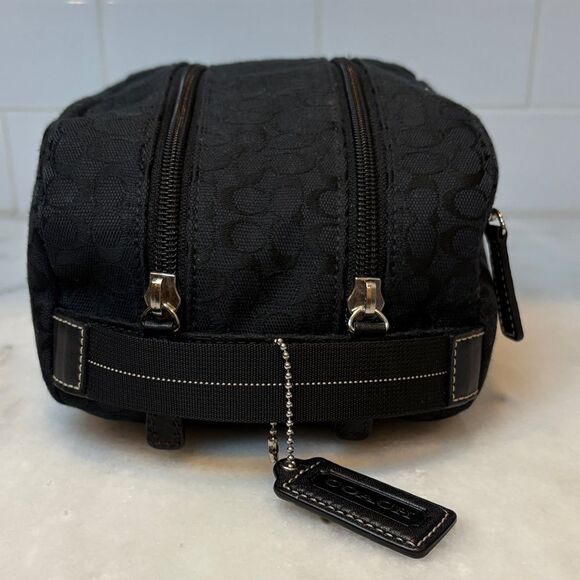 Coach Vintage Signature Logo Toiletry Travel Bag HTF - Picture 7 of 16